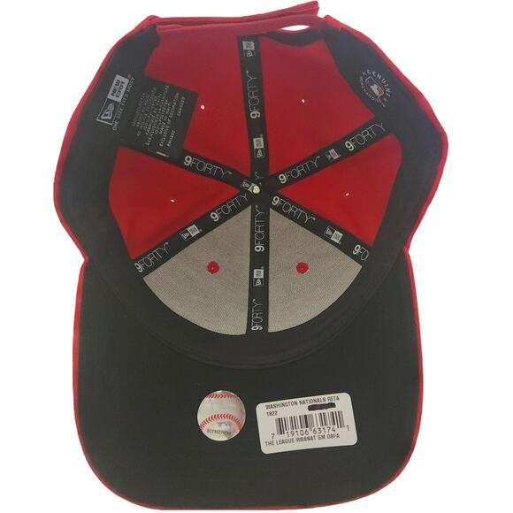NEW ERA 9Forty MLB Washington Nationals adjustable red baseball cap league hat - Picture 5 of 8